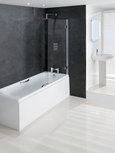 Badscherm scharnier 6mm 150x85cm gehard glas - Volente Eastbrook Badscherm scharnier 6mm 150x85cm gehard glas - Volente Eastbrook