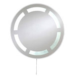 Ronde badkamerspiegel met TL verlichting 60cm doorsnee - Rockland Eastbrook Ronde badkamerspiegel met TL verlichting 60cm doorsnee - Rockland Eastbrook