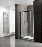 Dubbele schuifdeur douche easy clean glas 160cm - Volente Eastbrook Dubbele schuifdeur douche easy clean glas 160cm - Volente Eastbrook