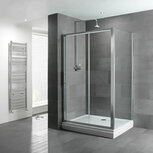 Schuifdeur douche easy clean glas 110cm - Volente Eastbrook Schuifdeur douche easy clean glas 110cm - Volente Eastbrook