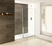 Valliant type D walk-in douchewand 1950 x 800mm inclusief flipperkit van 300mm Valliant type D walk-in douchewand 1950 x 800mm inclusief flipperkit van 300mm
