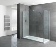 Volente walk-in douchewand van 6mm gehard easy clean glas 900mm Volente walk-in douchewand van 6mm gehard easy clean glas 900mm