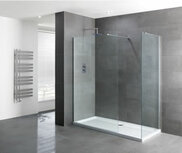 Volente walk-in douchewand van 6mm gehard easy clean glas 1200mm Volente walk-in douchewand van 6mm gehard easy clean glas 1200mm
