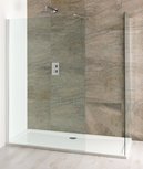 Volente walk-in douchewand van 6mm gehard easy clean glas 300mm Volente walk-in douchewand van 6mm gehard easy clean glas 300mm