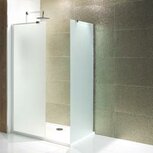 Volente walk-in douchewand van 6mm gehard easy clean melkglas 1200mm Volente walk-in douchewand van 6mm gehard easy clean melkglas 1200mm