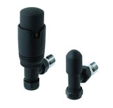 Eastbrook - Radiatorkraan thermostatische met afsluiter in mat zwart met hoekaansluiting Eastbrook - Radiatorkraan thermostatische met afsluiter in mat zwart met hoekaansluiting