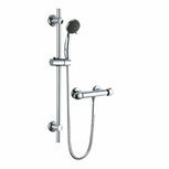 Douche inclusief thermostaatkraan doucheslang en douchestang Douche inclusief thermostaatkraan doucheslang en douchestang