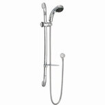Luxe gebogen verstelbare douchestang set chroom - Eastbrook Luxe gebogen verstelbare douchestang set chroom - Eastbrook