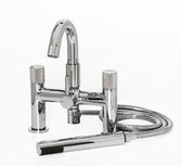 Bad en douche mengkraan 4 gats incl. handdouche chroom - Prado Cylinder Eastbrook Bad en douche mengkraan 4 gats incl. handdouche chroom - Prado Cylinder Eastbrook