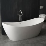 StoneArt BS-526 Vrijstaand ligbad badkuip 185x79cm mat wit mineraal gegoten StoneArt BS-526 Vrijstaand ligbad badkuip 185x79cm mat wit mineraal gegoten