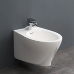 StoneArt TFS-101P Bidet hangend 52x37 mineraal glanzend wit StoneArt TFS-101P Bidet hangend 52x37 mineraal glanzend wit