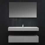 Badkamermeubelset dubbele wastafel 120cm mat wit - LP4512+ Stoneart Badkamermeubelset dubbele wastafel 120cm mat wit - LP4512+ Stoneart
