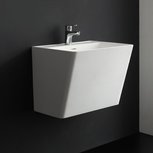 StoneArt LZ207 Hangende wastafel 56x46cm mineraal gegoten StoneArt LZ207 Hangende wastafel 56x46cm mineraal gegoten