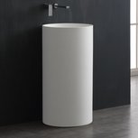StoneArt LZ508 wastafelzuil rond 45x45x85 wit mineraal gegoten StoneArt LZ508 wastafelzuil rond 45x45x85 wit mineraal gegoten