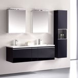 Badkamermeubelset wastafelmeubel incl. spiegel 120x45x48cm Donker grijs - Milano ME-1200pro-5 STONEART Badkamermeubelset wastafelmeubel incl. spiegel 120x45x48cm Donker grijs - Milano ME-1200pro-5 STONEART