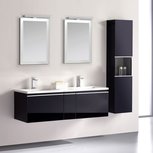 Badkamermeubelset 120x45x48cm Wit incl. spiegel - Milano 1200pro4 STONEART Badkamermeubelset 120x45x48cm Wit incl. spiegel - Milano 1200pro4 STONEART