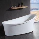 Eago GFK1800-1 Whirlpool vrijstaand bubbelbad badkuip 180x85cm wit versterkt acryl Eago GFK1800-1 Whirlpool vrijstaand bubbelbad badkuip 180x85cm wit versterkt acryl