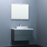 Badkamermeubelset donkergrijs 80x47cm incl. waskom en LED badkamerspiegel - Toscane TC0800 EAGO Badkamermeubelset donkergrijs 80x47cm incl. waskom en LED badkamerspiegel - Toscane TC0800 EAGO