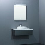 Badkamermeubelset donkergrijs 80x25cm incl. waskom en LED badkamerspiegel - Toscane TC0801 EAGO Badkamermeubelset donkergrijs 80x25cm incl. waskom en LED badkamerspiegel - Toscane TC0801 EAGO