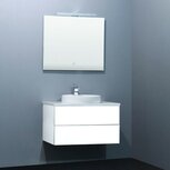 Badkamermeubelset wit 80x47cm incl. waskom en LED badkamerspiegel - Toscane TC0800 EAGO Badkamermeubelset wit 80x47cm incl. waskom en LED badkamerspiegel - Toscane TC0800 EAGO