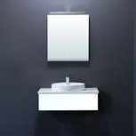 Toscana wastafelkast TC-0801 wit 80x25 AP-met wit werkblad inclusief wastafel en LED badkamer spiegel met verlichting Toscana wastafelkast TC-0801 wit 80x25 AP-met wit werkblad inclusief wastafel en LED badkamer spiegel met verlichting