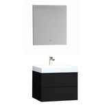 Wastafelmeubel donkergrijs 60x56 inclusief wastafel en LED badkamer spiegel met verlichting - BU-0601 Brugge Wastafelmeubel donkergrijs 60x56 inclusief wastafel en LED badkamer spiegel met verlichting - BU-0601 Brugge