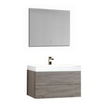 Wastafelmeubelset licht eiken 80x56 inclusief wastafel en led spiegel - BU-0801 Brugge Wastafelmeubelset licht eiken 80x56 inclusief wastafel en led spiegel - BU-0801 Brugge