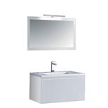 Milano badkamerkast ME-0800 wit 80x45 inclusief wasbak en LED badkamer spiegel met verlichting Milano badkamerkast ME-0800 wit 80x45 inclusief wasbak en LED badkamer spiegel met verlichting