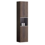 Badkamerkast kolomkast 155x36cm houtkleur donker eiken - Milano ME1550B StoneArt Badkamerkast kolomkast 155x36cm houtkleur donker eiken - Milano ME1550B StoneArt