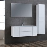 Badmeubelset wit 120cm inclusief wastafel en LED badkamerspiegel - San Marino SA-1215 Eago Badmeubelset wit 120cm inclusief wastafel en LED badkamerspiegel - San Marino SA-1215 Eago