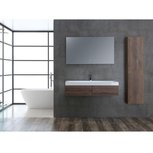 Wastafelmeubelset donker eiken 120x56 inclusief wastafel en led spiegel - BU-1210 Brugge Wastafelmeubelset donker eiken 120x56 inclusief wastafel en led spiegel - BU-1210 Brugge
