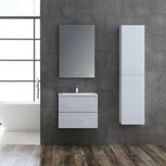 Badmeubelset wit 60cm inclusief wastafel en LED badkamerspiegel - San Marino SA-0605 Eago Badmeubelset wit 60cm inclusief wastafel en LED badkamerspiegel - San Marino SA-0605 Eago