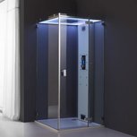 Eago DZ1006F12 Stoomdouche met douchebak 100x100cm wit rechts Eago DZ1006F12 Stoomdouche met douchebak 100x100cm wit rechts