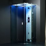 Eago DZ1010F12 Stoomdouche zonder douchebak 90x90cm wit Eago DZ1010F12 Stoomdouche zonder douchebak 90x90cm wit