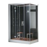 Eago DZ961-1F8 Stoomdouche exc. douchebak 150x90cm zwart Eago DZ961-1F8 Stoomdouche exc. douchebak 150x90cm zwart