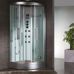 Eago DZ963F8 Stoomdouche zonder douchebak 100x100cm wit Eago DZ963F8 Stoomdouche zonder douchebak 100x100cm wit