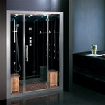Stoomdouche zonder douchebak 120x95cm zwart - DZ972-1F8 Eago Stoomdouche zonder douchebak 120x95cm zwart - DZ972-1F8 Eago