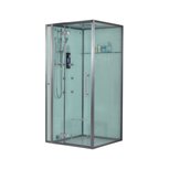 Eago DZ989F12 Stoomdouche zonder douchebak 100x100cm wit Eago DZ989F12 Stoomdouche zonder douchebak 100x100cm wit