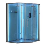 Stoomdouche zonder douchebak 135x135cm wit - DZ994-1F12 Eago Stoomdouche zonder douchebak 135x135cm wit - DZ994-1F12 Eago