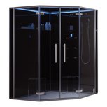 Stoomdouche zonder douchebak 150x150cm zwart - DZ995F12 Eago Stoomdouche zonder douchebak 150x150cm zwart - DZ995F12 Eago