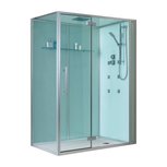 Eago D991 Douchecabine zonder douchebak 150x90cm wit rechts Eago D991 Douchecabine zonder douchebak 150x90cm wit rechts