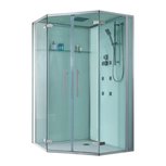 Eago D993 Douchecabine kwartrond 120x20cm met douchebak wit Eago D993 Douchecabine kwartrond 120x20cm met douchebak wit