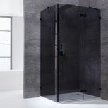 Douchecabine zwart 120x90cm deur rechts zonder frame - LAS1200-B EAGO Douchecabine zwart 120x90cm deur rechts zonder frame - LAS1200-B EAGO