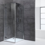 EAGO LBS0905 Douchecabine transparant 90x90cm deur links met frame EAGO LBS0905 Douchecabine transparant 90x90cm deur links met frame