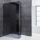 EAGO LY1001-B Douchewand Walk in Douche zijpaneel 100x210cm zwart EAGO LY1001-B Douchewand Walk in Douche zijpaneel 100x210cm zwart