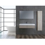 Wastafelmeubelset licht eiken 120x56 inclusief wastafel en led spiegel - BU-1210 Brugge Wastafelmeubelset licht eiken 120x56 inclusief wastafel en led spiegel - BU-1210 Brugge