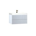 Wastafelmeubel wit 80x56 inclusief wastafel - BU-0801 Brugge Wastafelmeubel wit 80x56 inclusief wastafel - BU-0801 Brugge