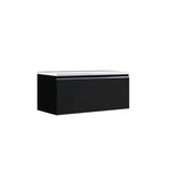 Badkamermeubel wastafel onderkast 100x45x48cm Donker grijs - Milano ME-1000pro STONEART Badkamermeubel wastafel onderkast 100x45x48cm Donker grijs - Milano ME-1000pro STONEART