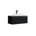 Badkamermeubel wastafel onderkast 100x45x48cm Donker grijs incl. waskom - Milano ME-1000pro-1 STONEART Badkamermeubel wastafel onderkast 100x45x48cm Donker grijs incl. waskom - Milano ME-1000pro-1 STONEART