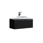 Badkamermeubel wastafel onderkast 100x45x48cm Donker grijs incl. waskom - Milano ME-1000pro-2 STONEART Badkamermeubel wastafel onderkast 100x45x48cm Donker grijs incl. waskom - Milano ME-1000pro-2 STONEART